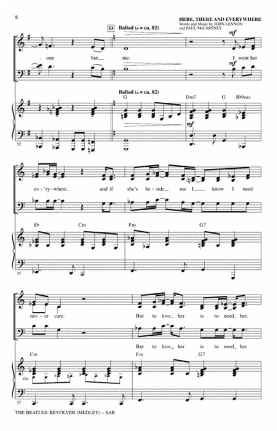 The Beatles: Revolver (Medley) 3-Part scores gallery preview page 5