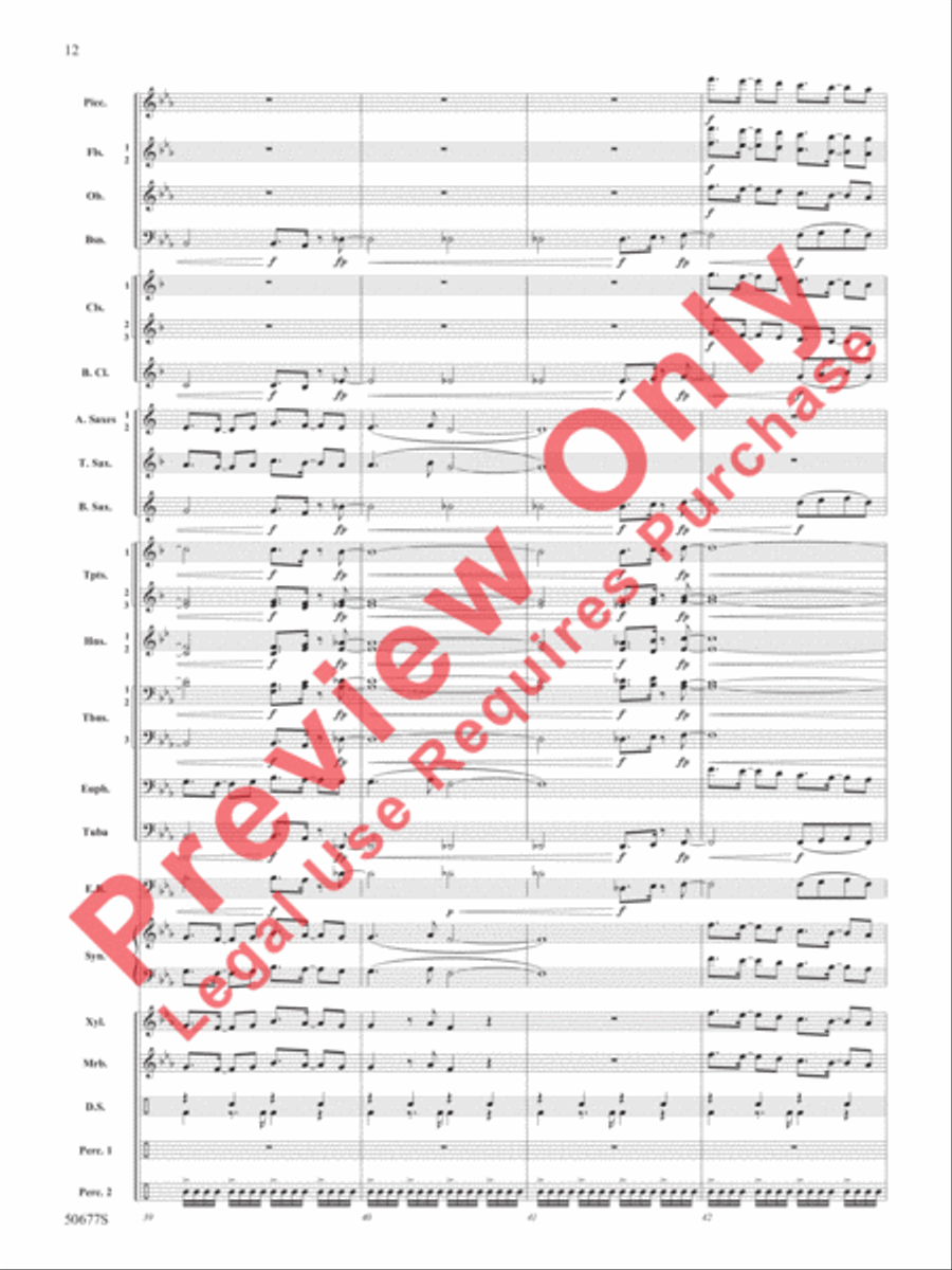 Thriller Thriller Concert Band scores gallery preview page 13