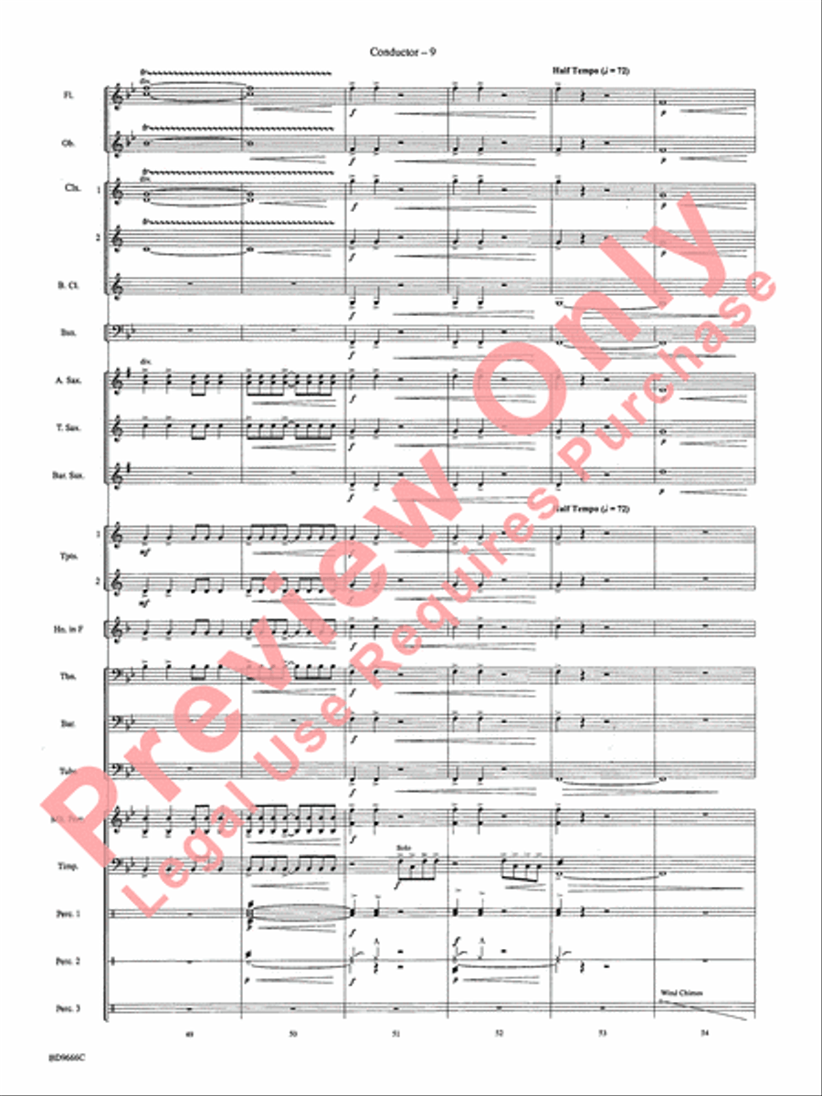 Hymnsong Variants Concert Band scores gallery preview page 12
