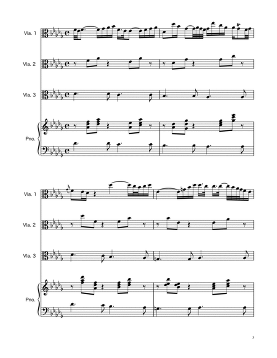 Arioso BWV 156 - Viola Trio w/Piano image number null