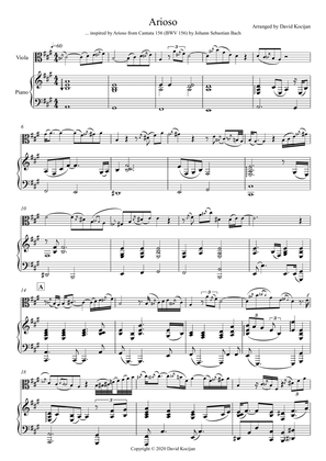 Arioso (viola & piano)