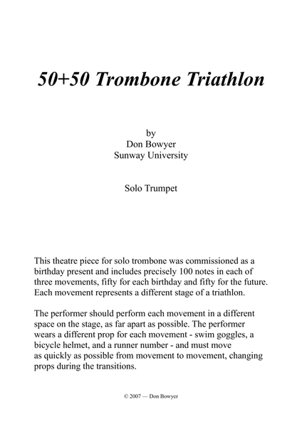 50+50 Trombone Triathlon image number null