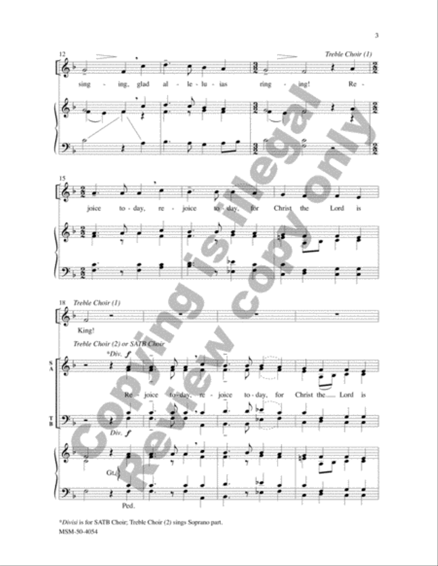 Christ Jesus Is Arisen 4-Part scores gallery preview page 3