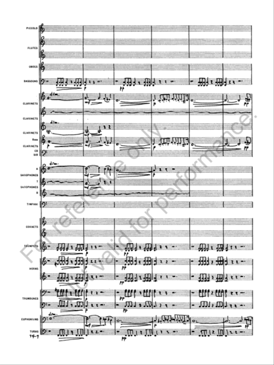 Capriccio Italien Concert Band scores gallery preview page 9