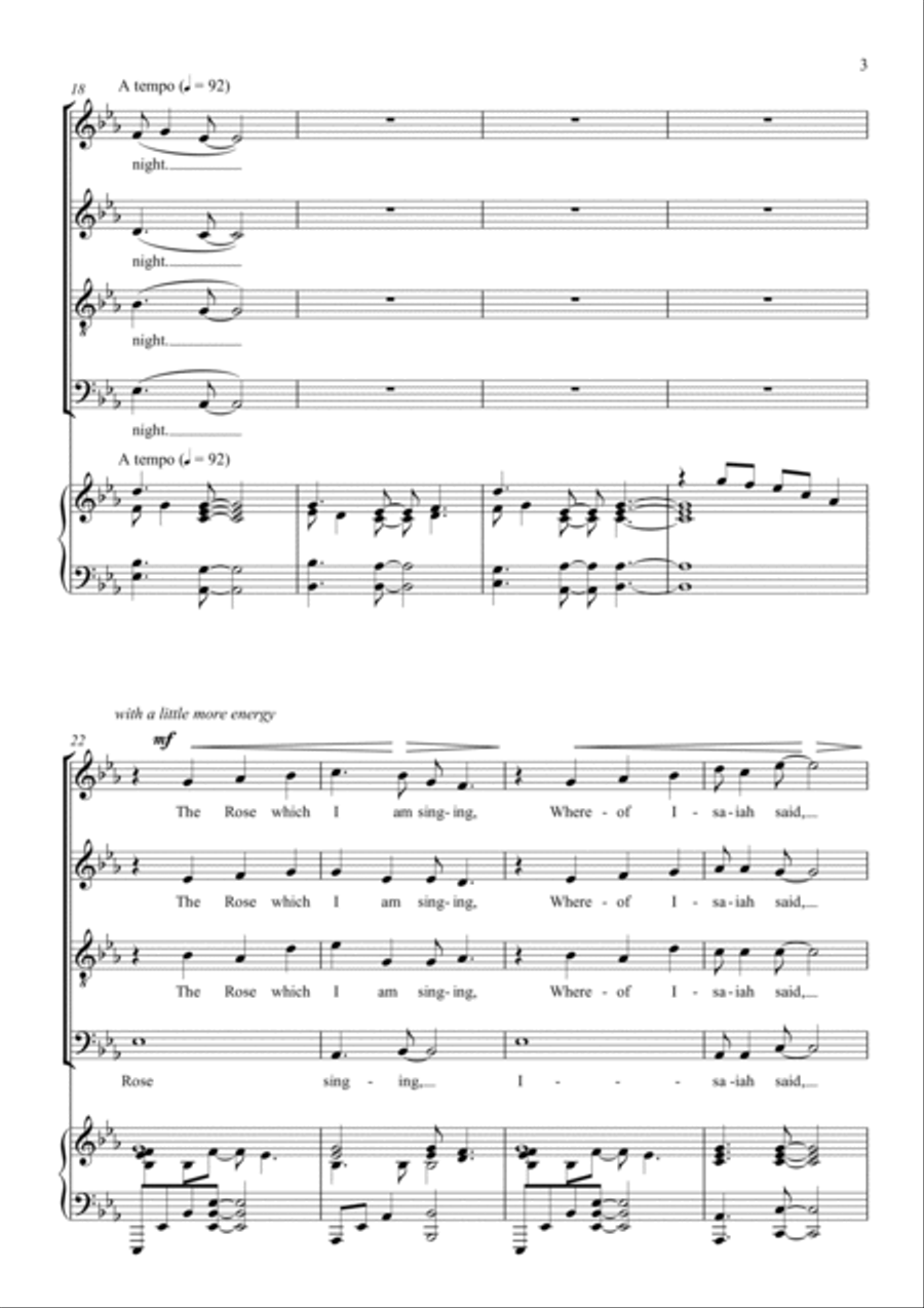 A Spotless Rose A Spotless Rose 4-Part scores gallery preview page 3