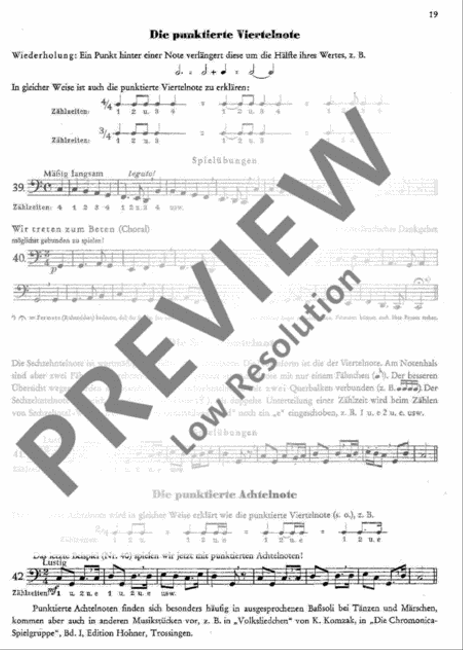 Schule für die Hohner Bass-Mundharmonika Harp scores gallery preview page 20