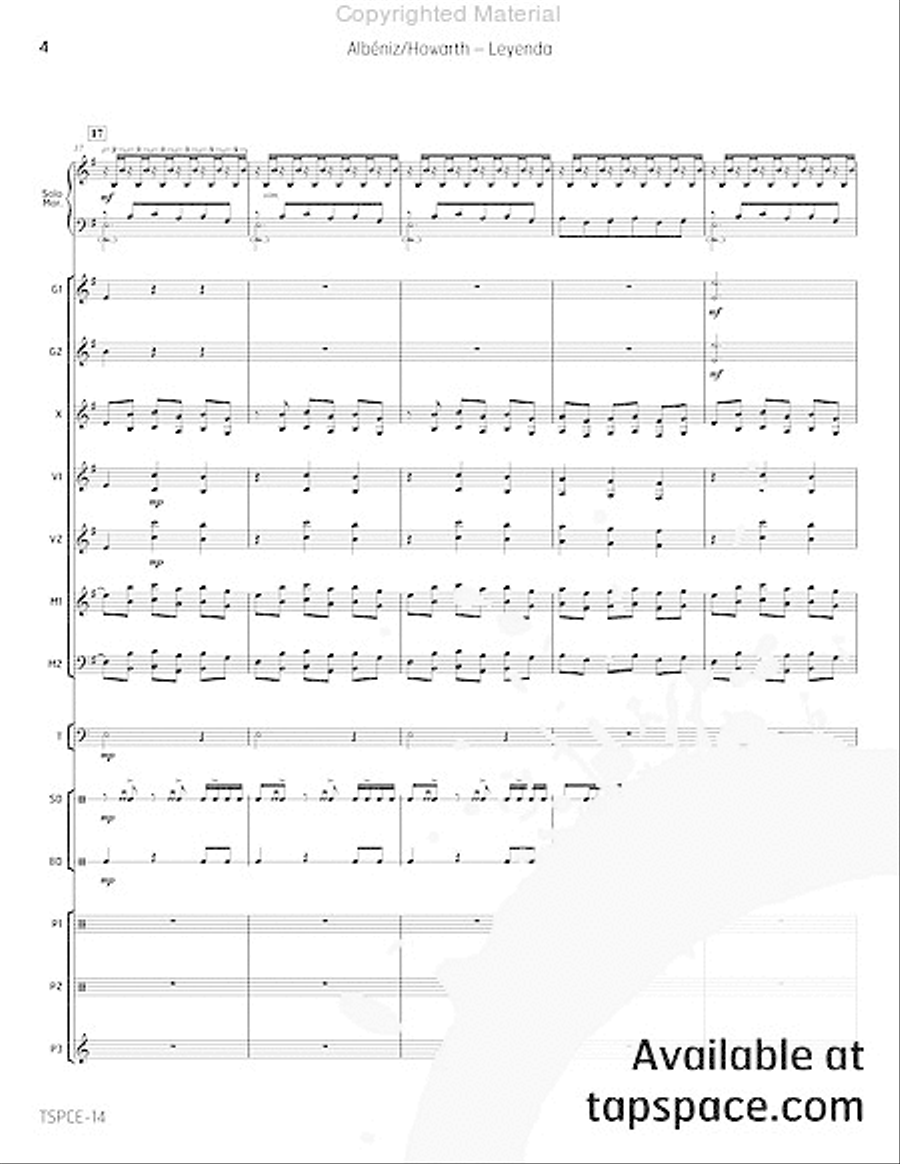 Leyenda Percussion Ensemble scores gallery preview page 7