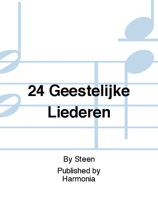 Book cover for 24 Geestelijke Liederen