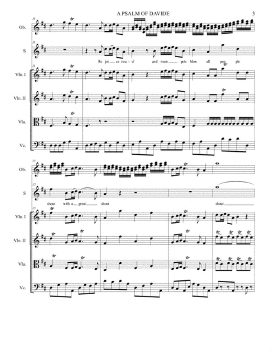 Rejoice israel Small Ensemble scores gallery preview page 3