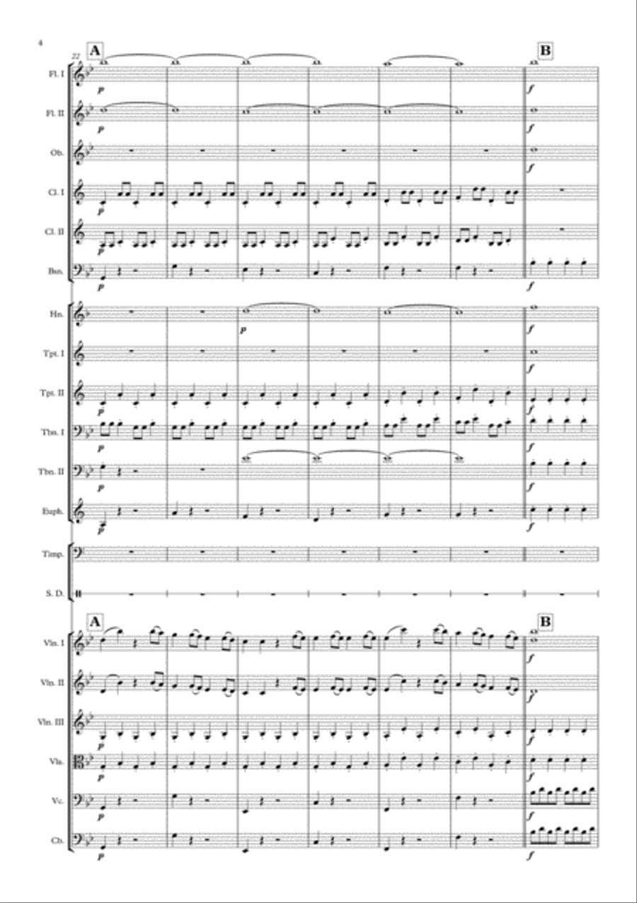 Symphony No. 40 in G Minor (abridged) Full Orchestra scores gallery preview page 4