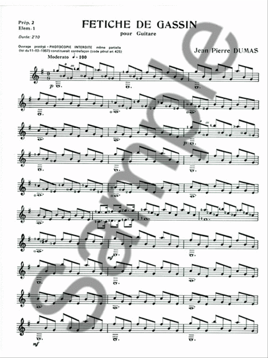 Fetiche De Gassin (guitar Solo) Acoustic Guitar scores gallery preview page 2