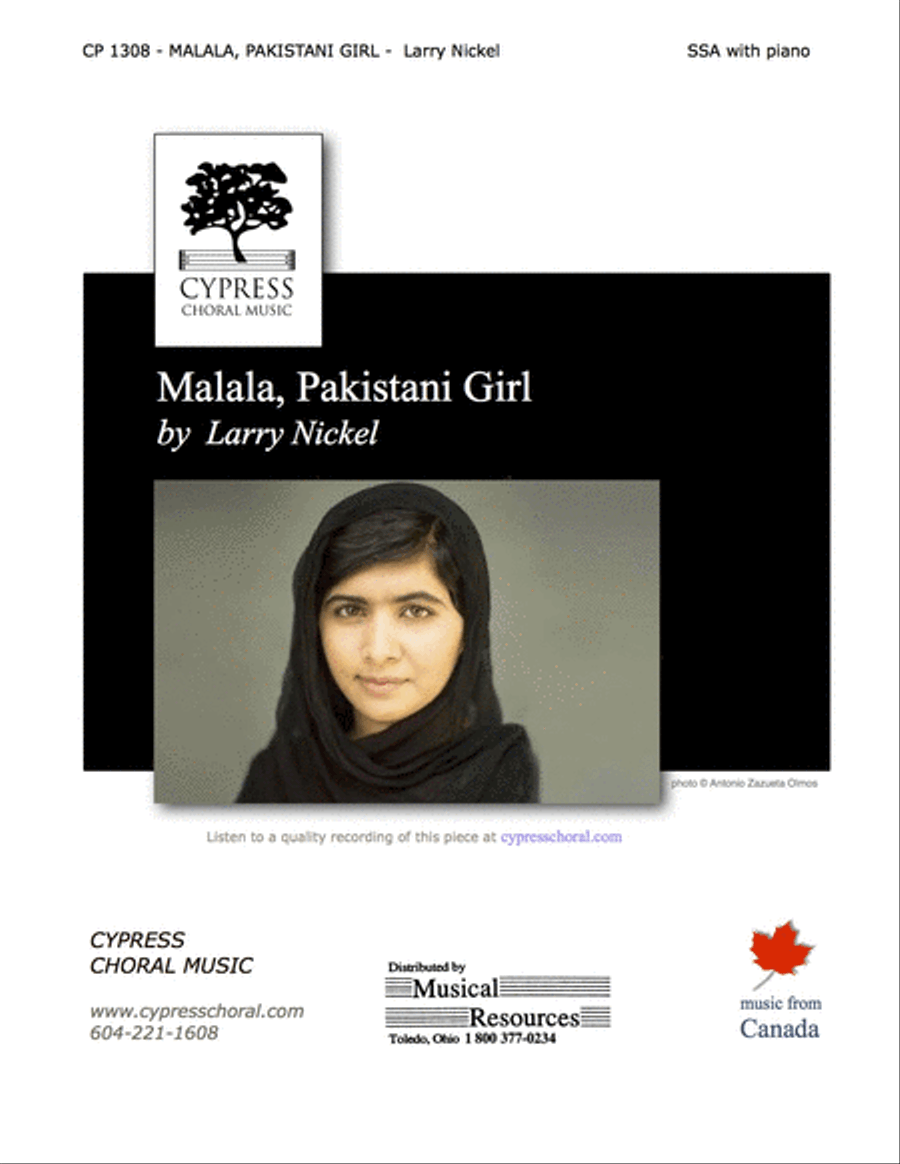 Malala Pakistani Girl SSA scores gallery preview page 1