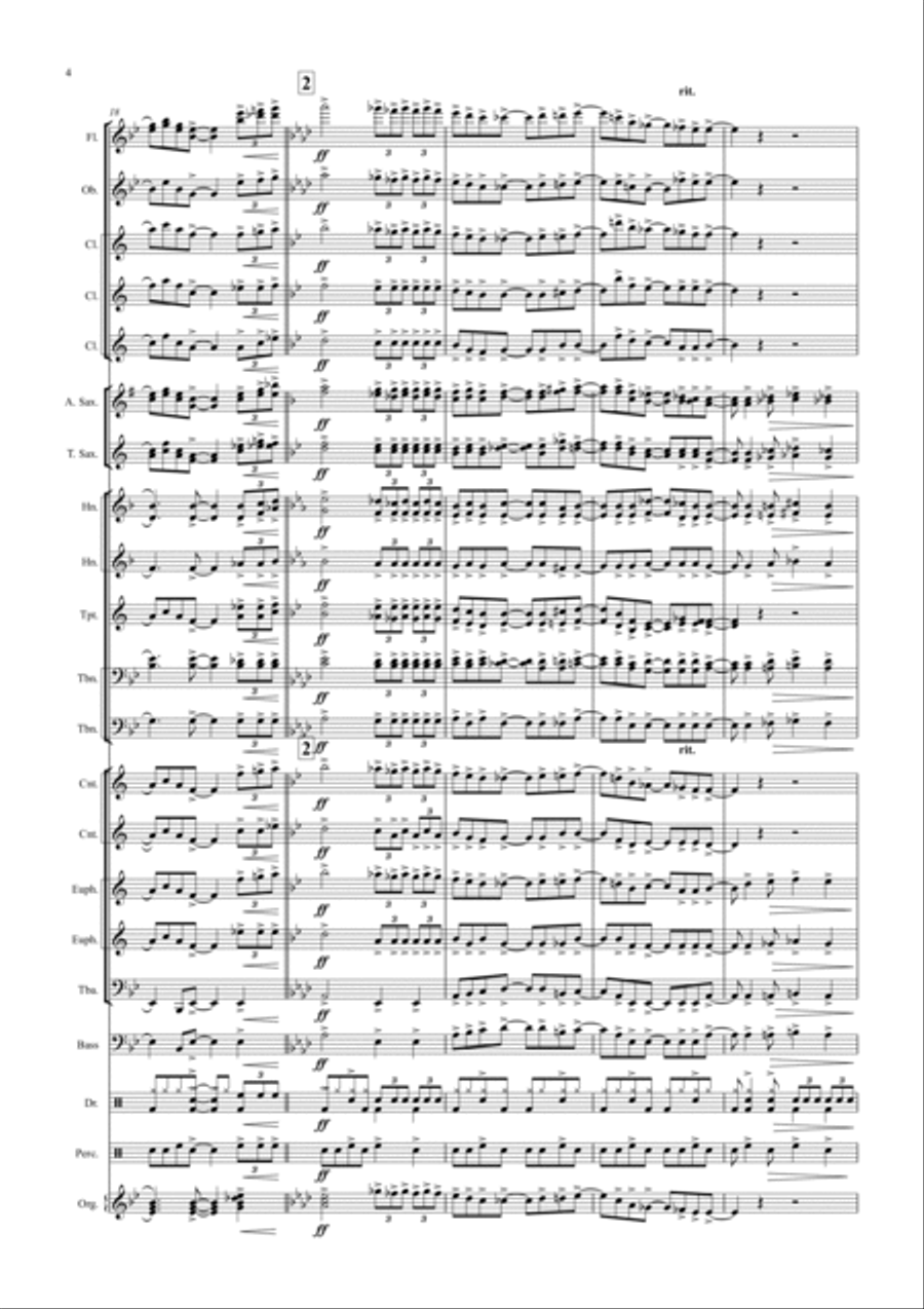 RHAPSODY IN BLUE Concert Band scores gallery preview page 4