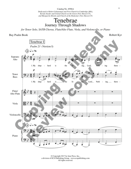 Tenebrae: Journey Through Shadows (Full Score)