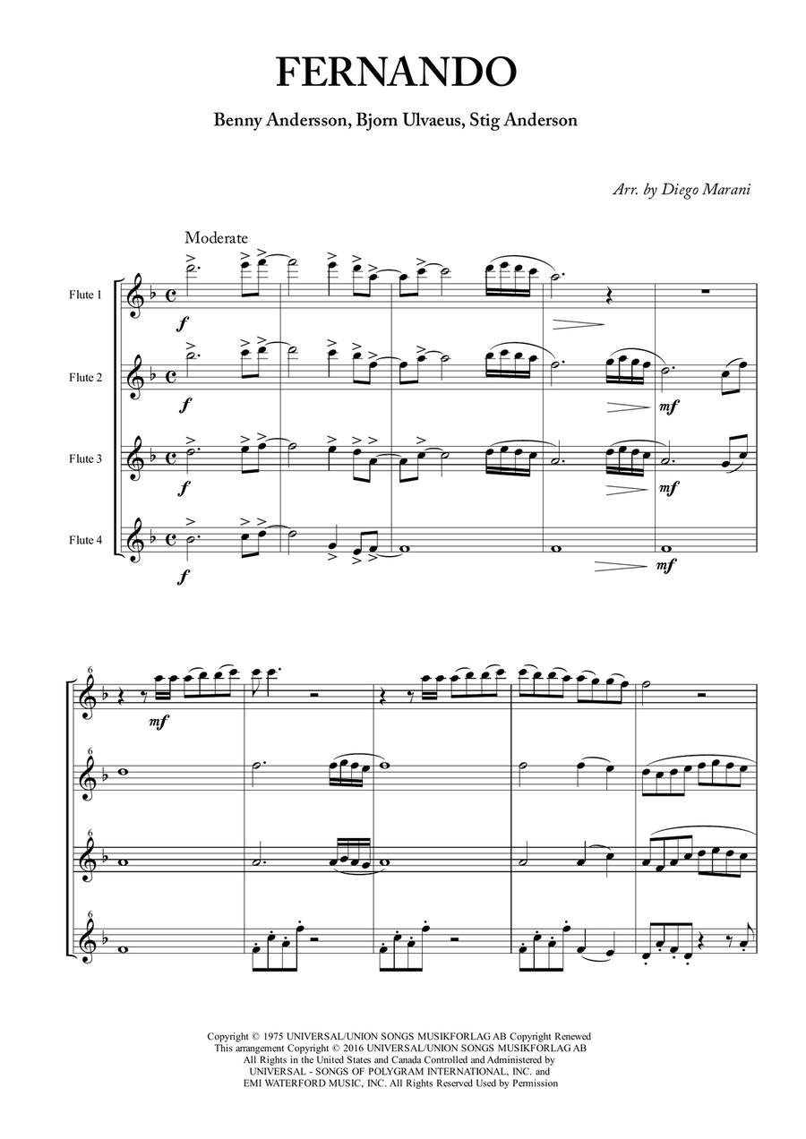 Fernando Woodwind Quartet scores gallery preview page 3