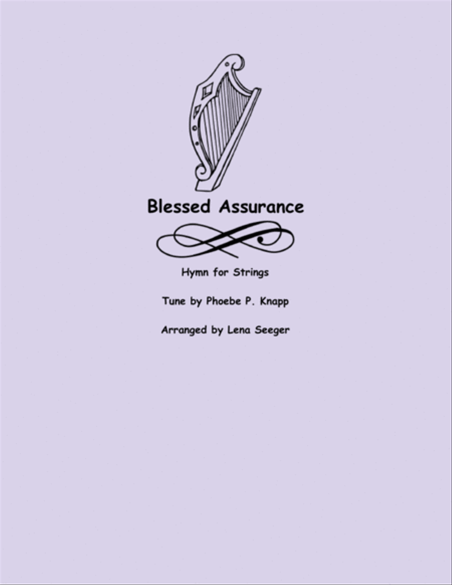Blessed Assurance String Quartet scores gallery preview page 1