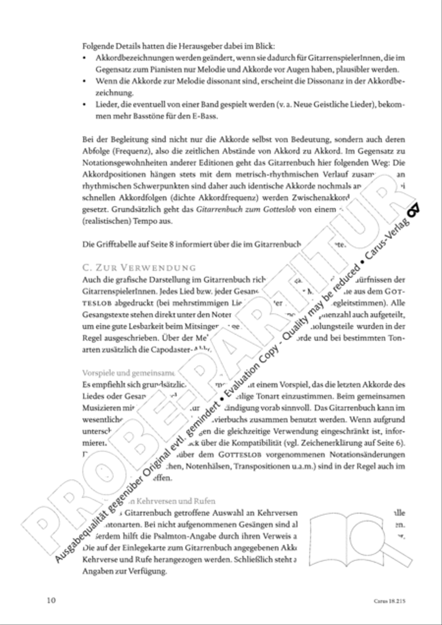 Gitarrenbuch zum Gotteslob Guitar scores gallery preview page 10