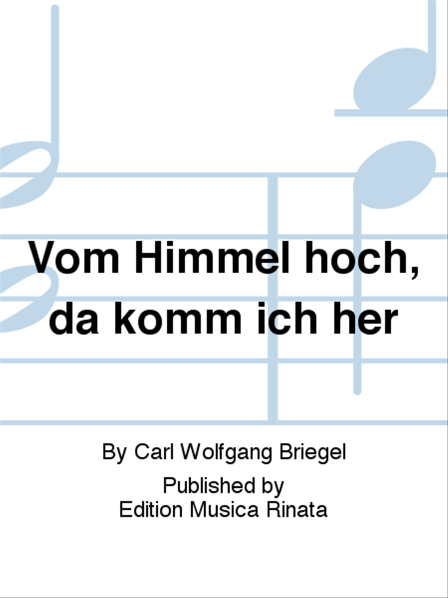 Vom Himmel hoch, da komm ich her Organ scores gallery preview page 1