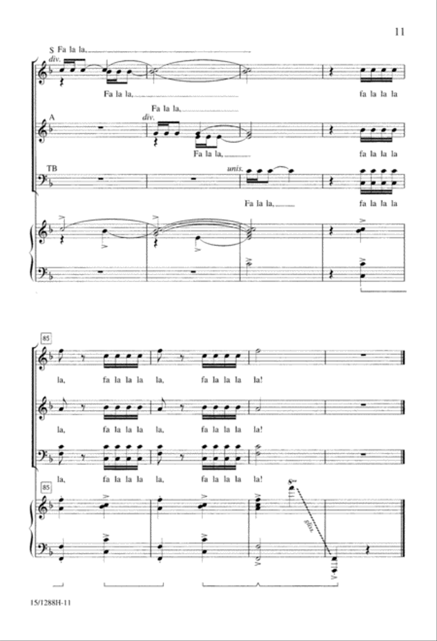 Winter Carnival 4-Part scores gallery preview page 12