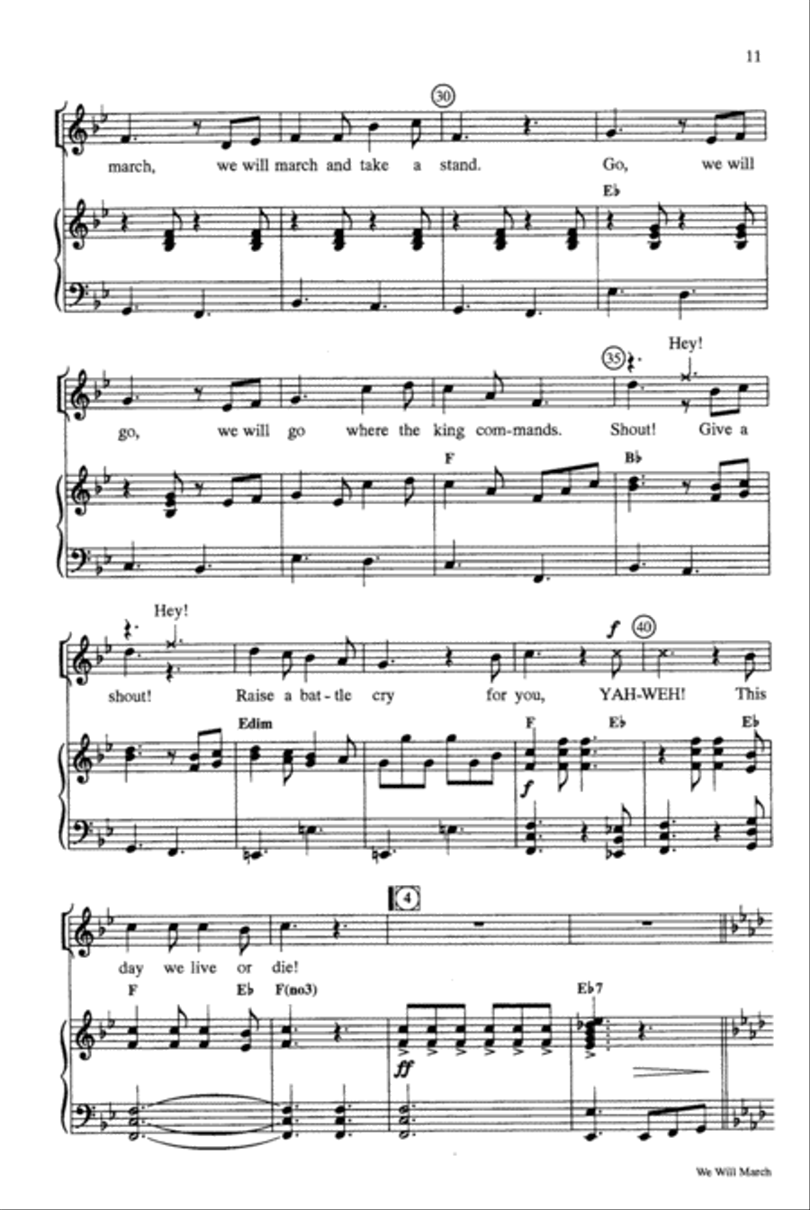 The Rock Slinger and His Greatest Hit Unison Choir scores gallery preview page 10
