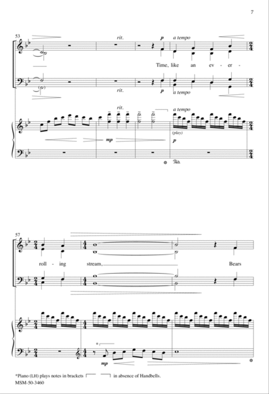O God, Our Help in Ages Past 4-Part scores gallery preview page 6