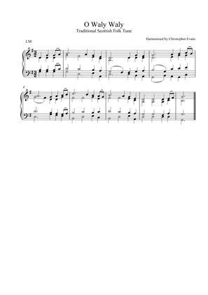 O Waly Waly (Scottish traditional melody) arranged for SATB