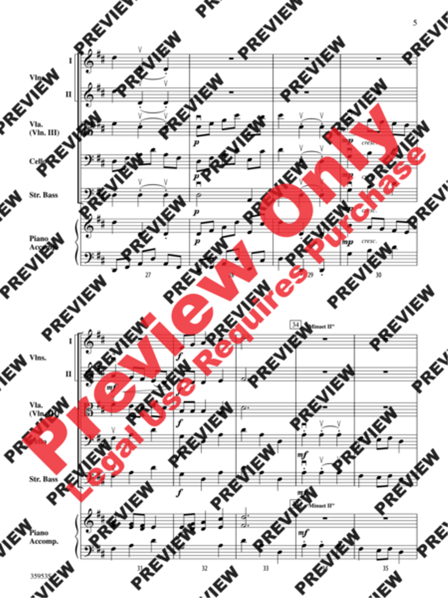 A Bach Fest String Orchestra scores gallery preview page 6