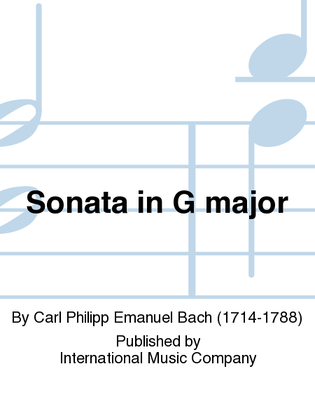 Book cover for Sonata In G Major (With Cello Ad Lib.)