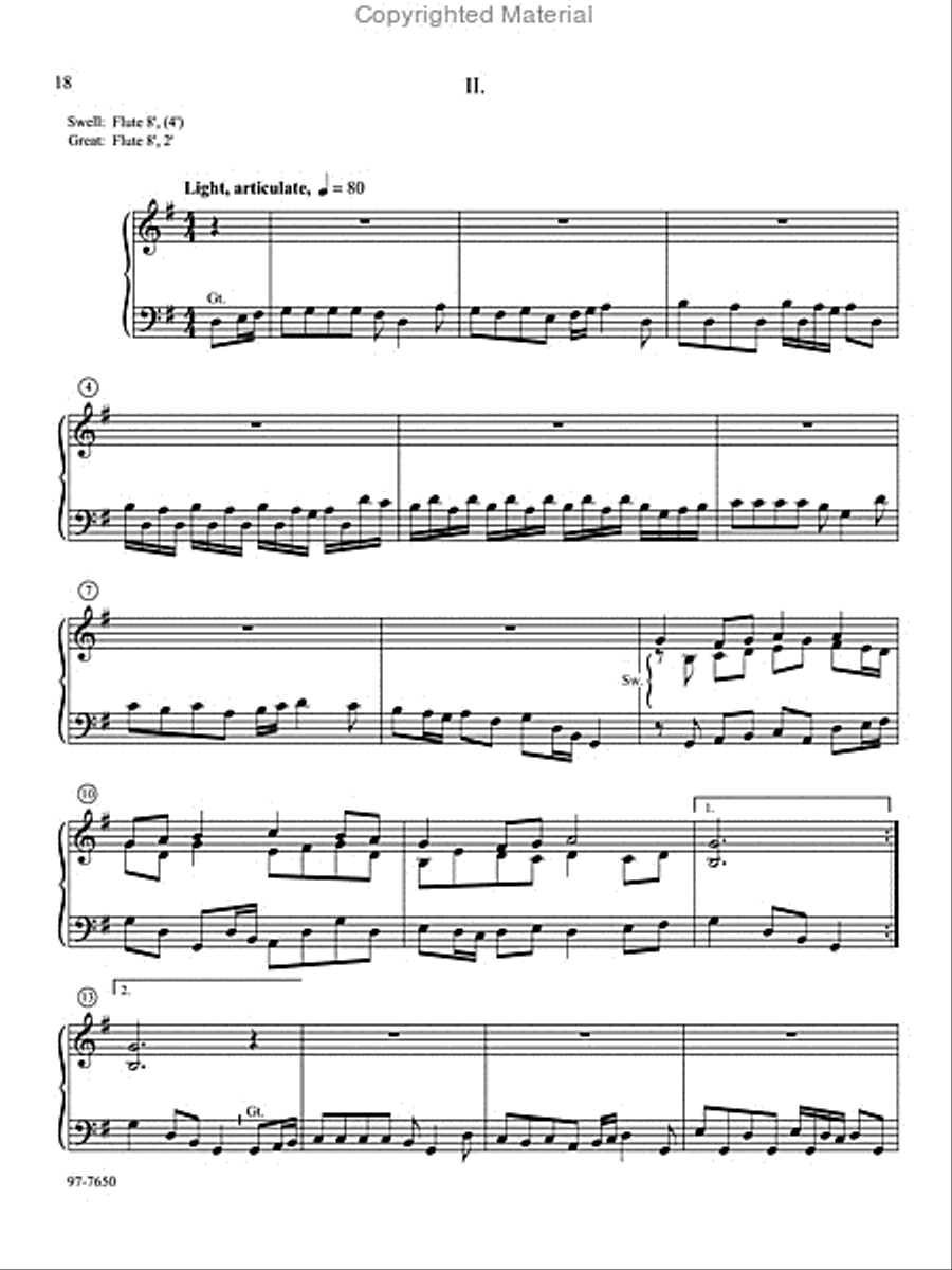 Soli Deo Gloria: Eight Distinctive Chorale Preludes for Every Organist, Set 3 Organ scores gallery preview page 8