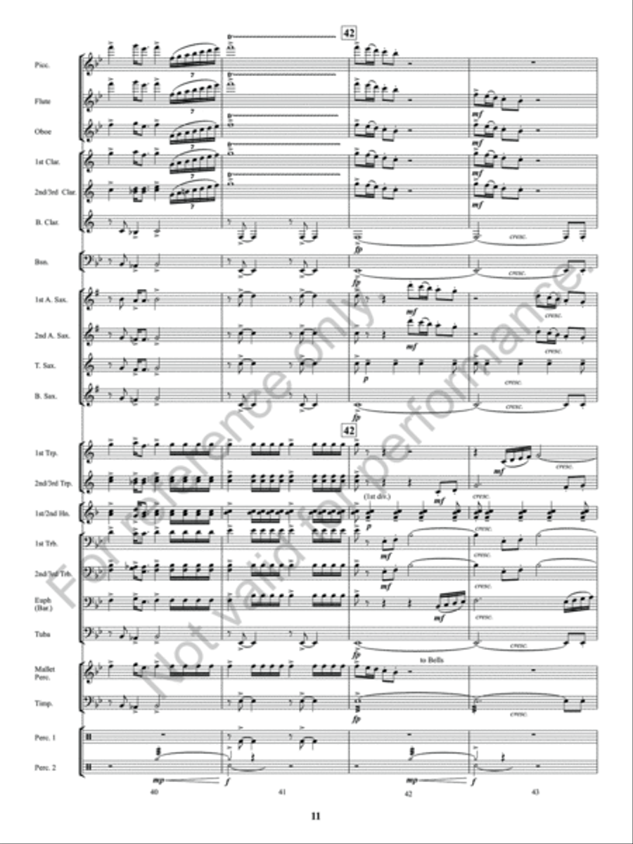 Sun Valley Flourish Concert Band scores gallery preview page 12