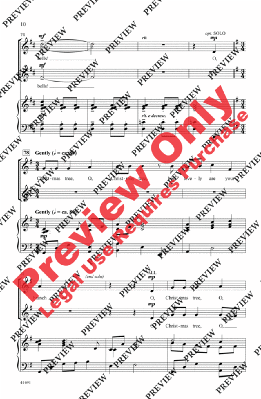 A Wreath of Carols 2-Part scores gallery preview page 9