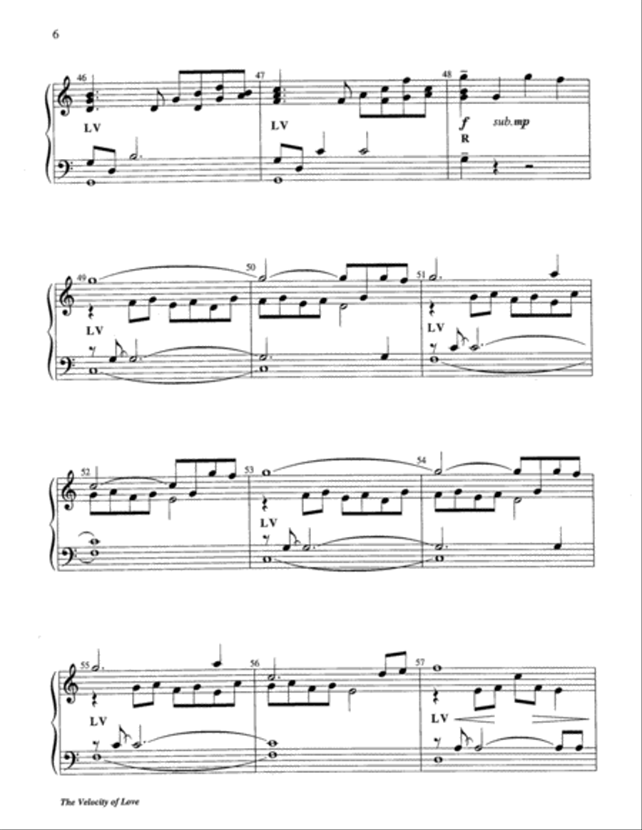 The Velocity of Love The Velocity of Love 5-Octaves scores gallery preview page 12