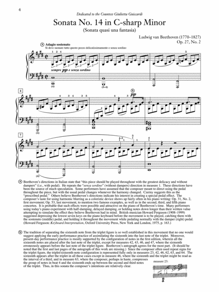 Sonata No. 14 in C-sharp Minor, Op. 27, No. 2