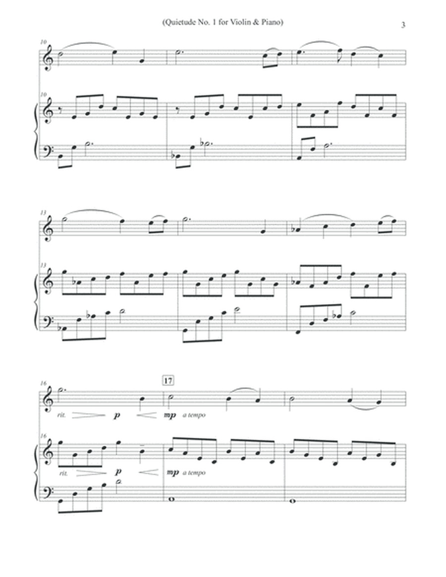 Quietude No. 1 - Violin & Piano image number null