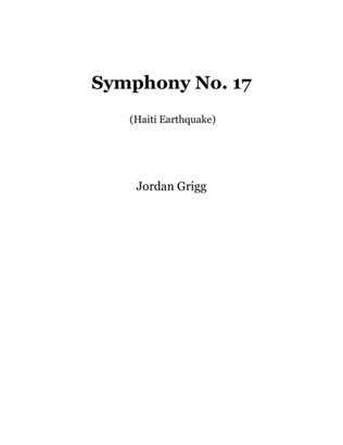 Book cover for Symphony No.17 (Haiti Earthquake) Score and parts