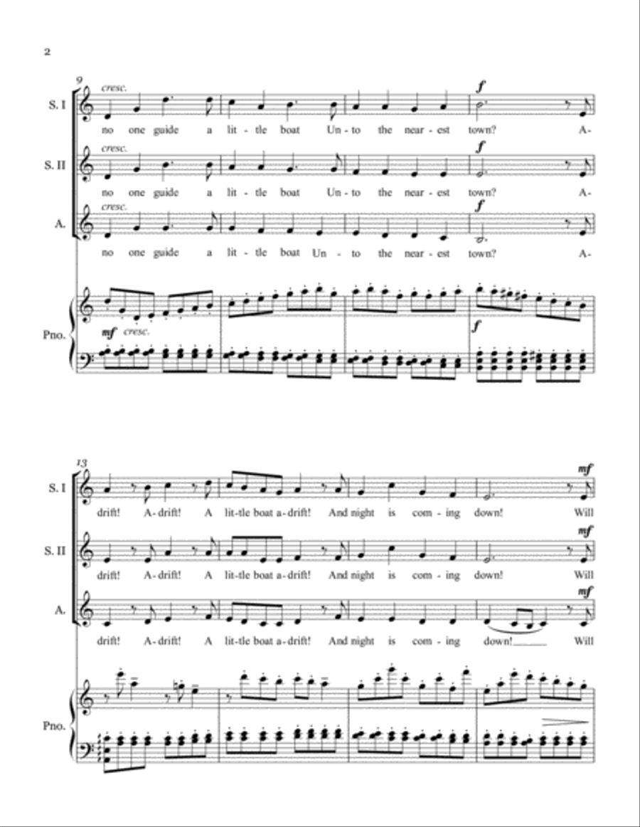 Adrift! SSA scores gallery preview page 3
