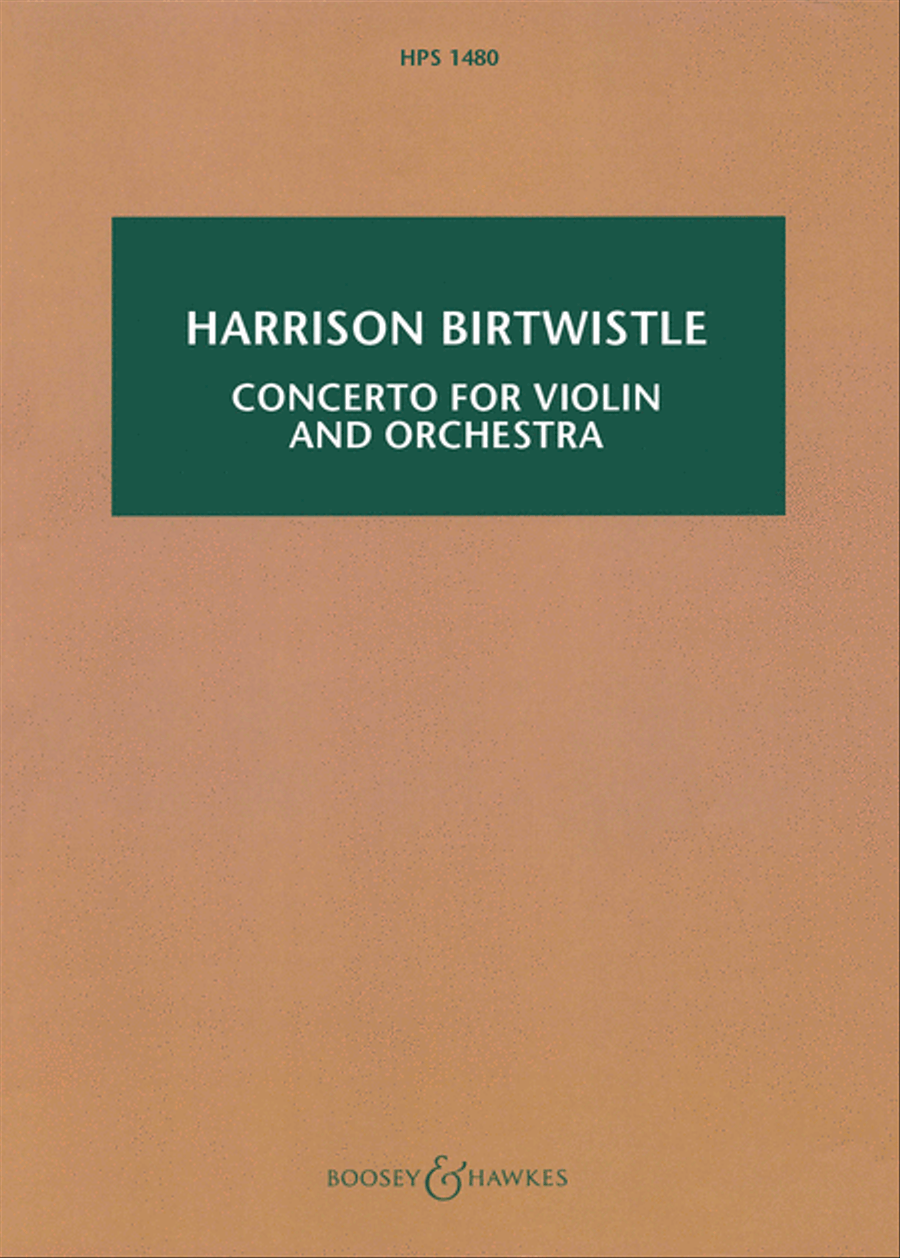 Concerto for Violin and Orchestra Orchestra scores gallery preview page 1