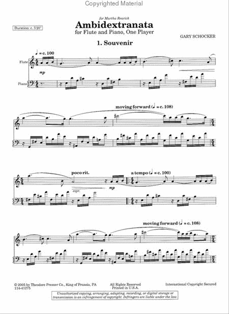 Ambidextranata Chamber Music scores gallery preview page 2