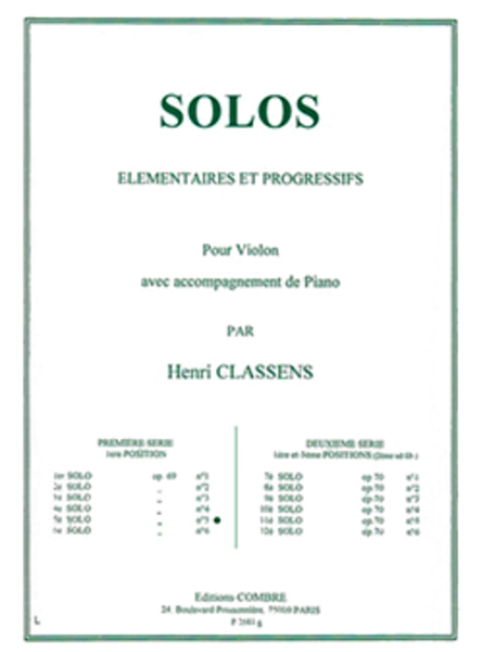 Solo elementaire et progressif No. 5 Op. 69 No. 5