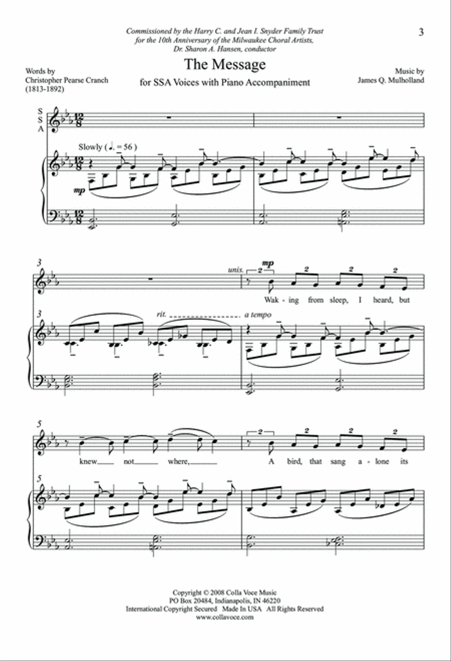 The Message SSA scores gallery preview page 2