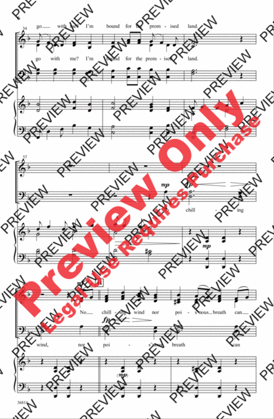 On Jordan's Stormy Banks On Jordan's Stormy Banks 4-Part scores gallery preview page 6