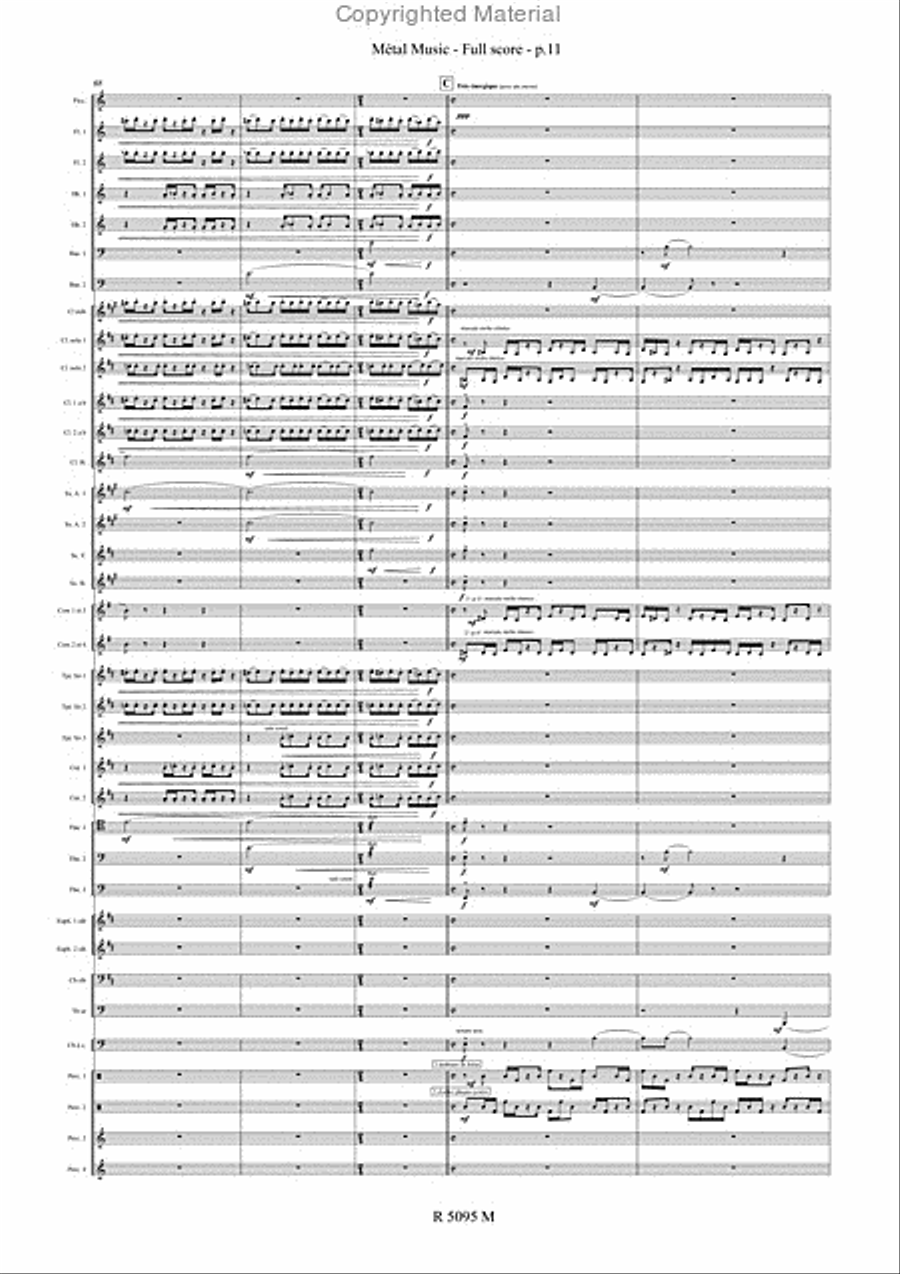 Metal Music Metal Music Concert Band scores gallery preview page 12