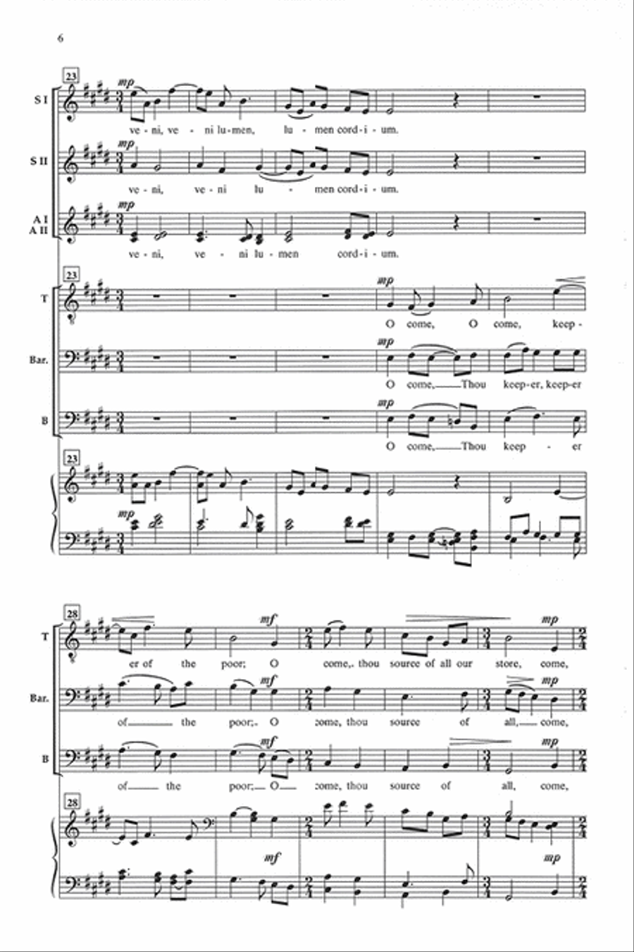 Veni, Sancte Spiritus Choir scores gallery preview page 5