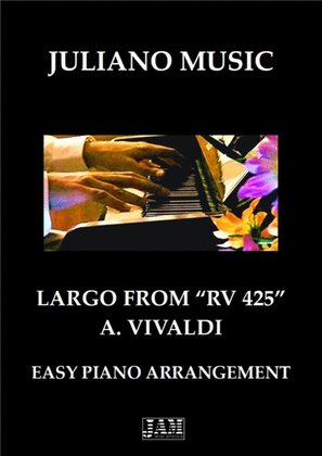 Book cover for LARGO FROM "RV 425" (EASY PIANO) - A. VIVALDI