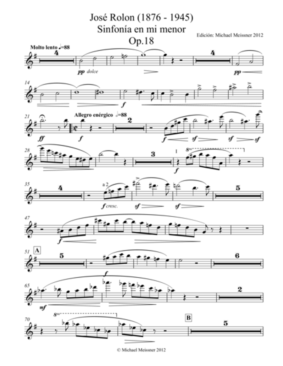 Sinfonia op. 18 Flute scores gallery preview page 2