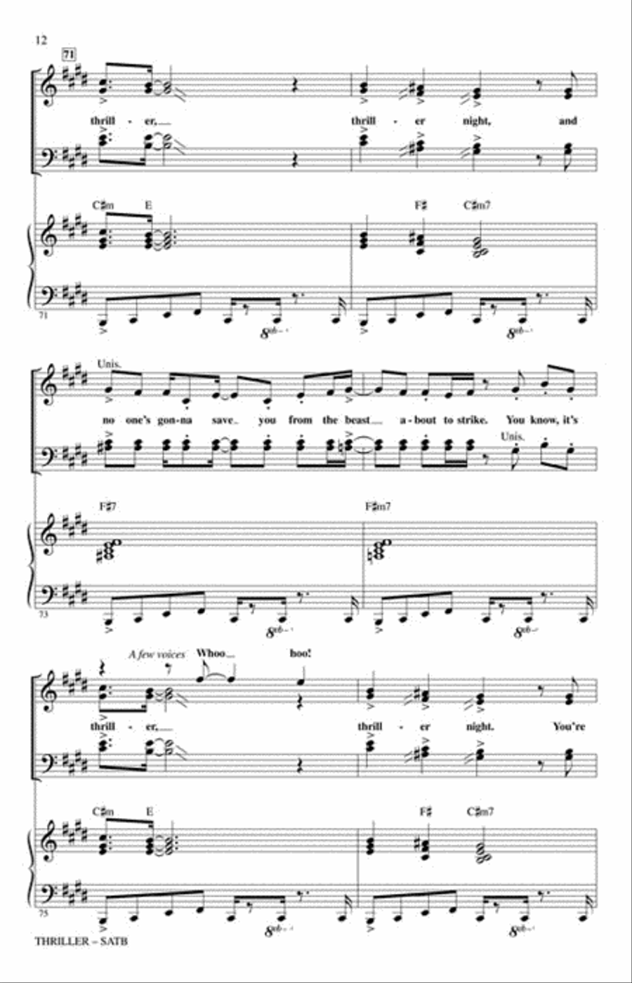 Thriller Thriller 4-Part scores gallery preview page 2