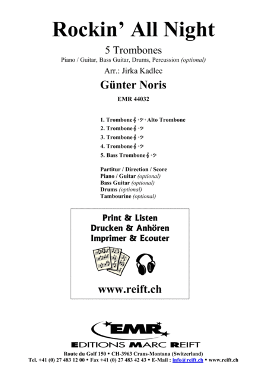 Rockin' All Night Trombone scores gallery preview page 2