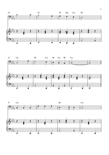 SCARBOROUGH FAIR - tuba and piano with chords image number null