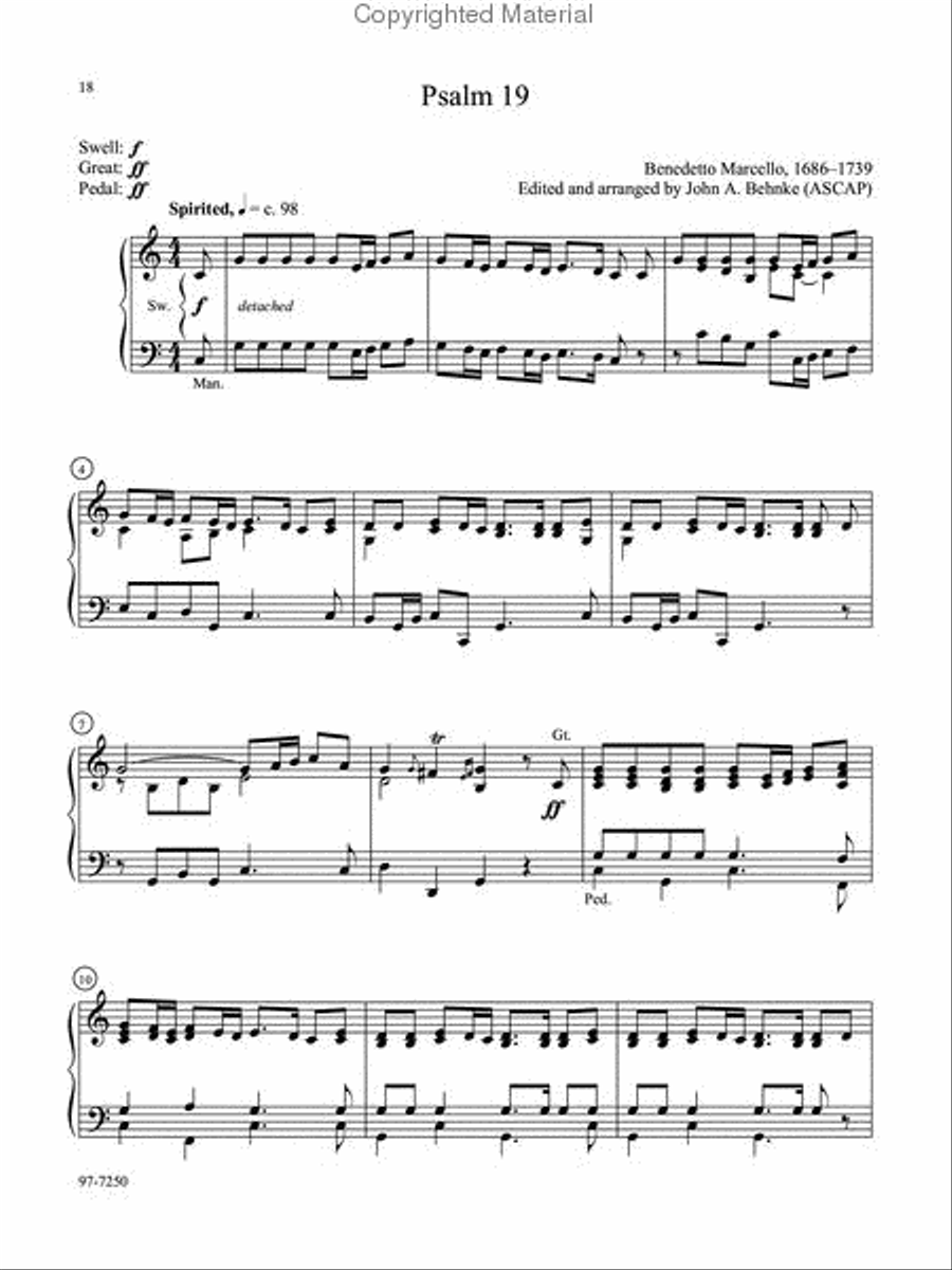 Six Easy Pieces for Weddings or General Use Organ scores gallery preview page 7