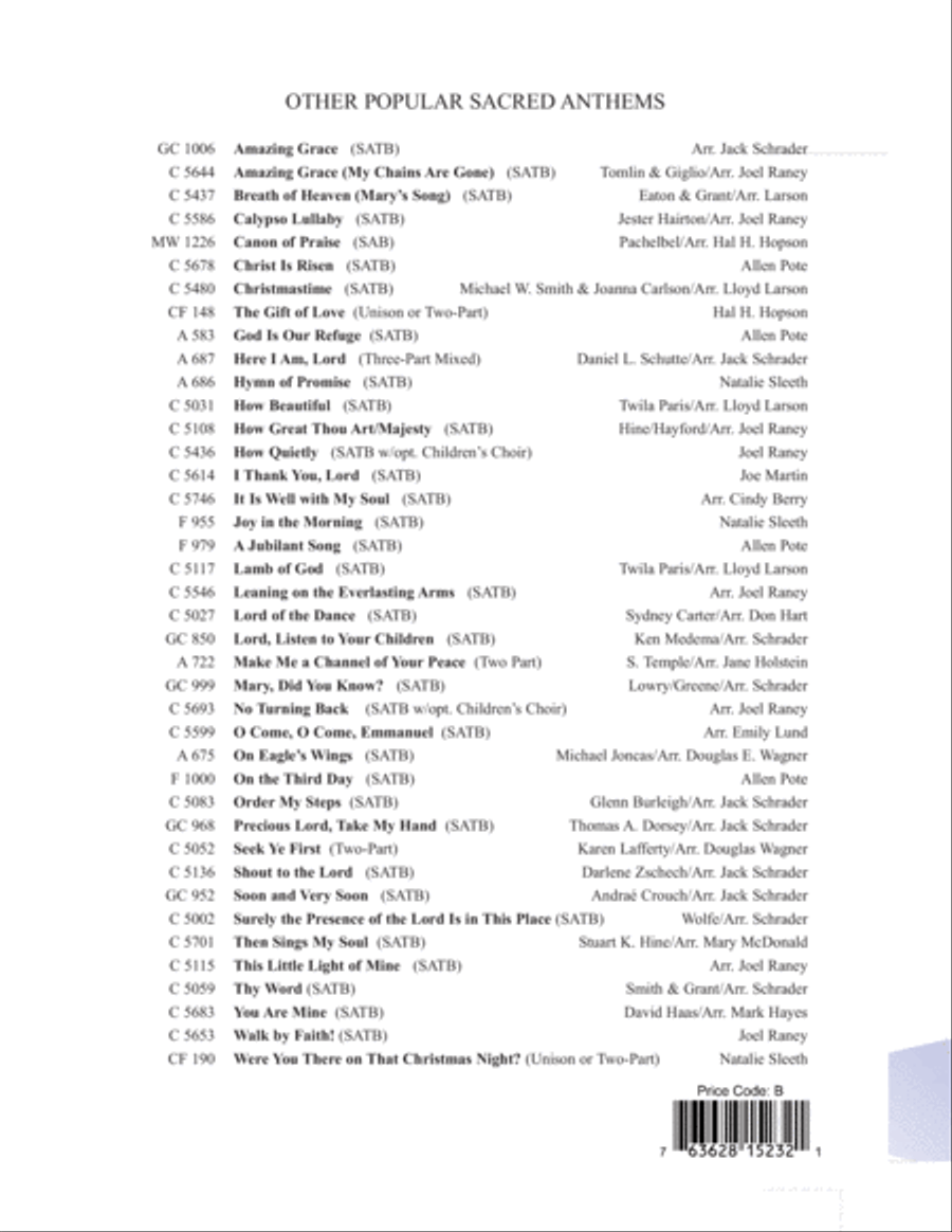 And We Remember Him 4-Part scores gallery preview page 8